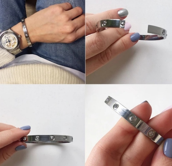 Love Bangle Bracelets, 18K High Quality Stainless - Picture 4 of 4